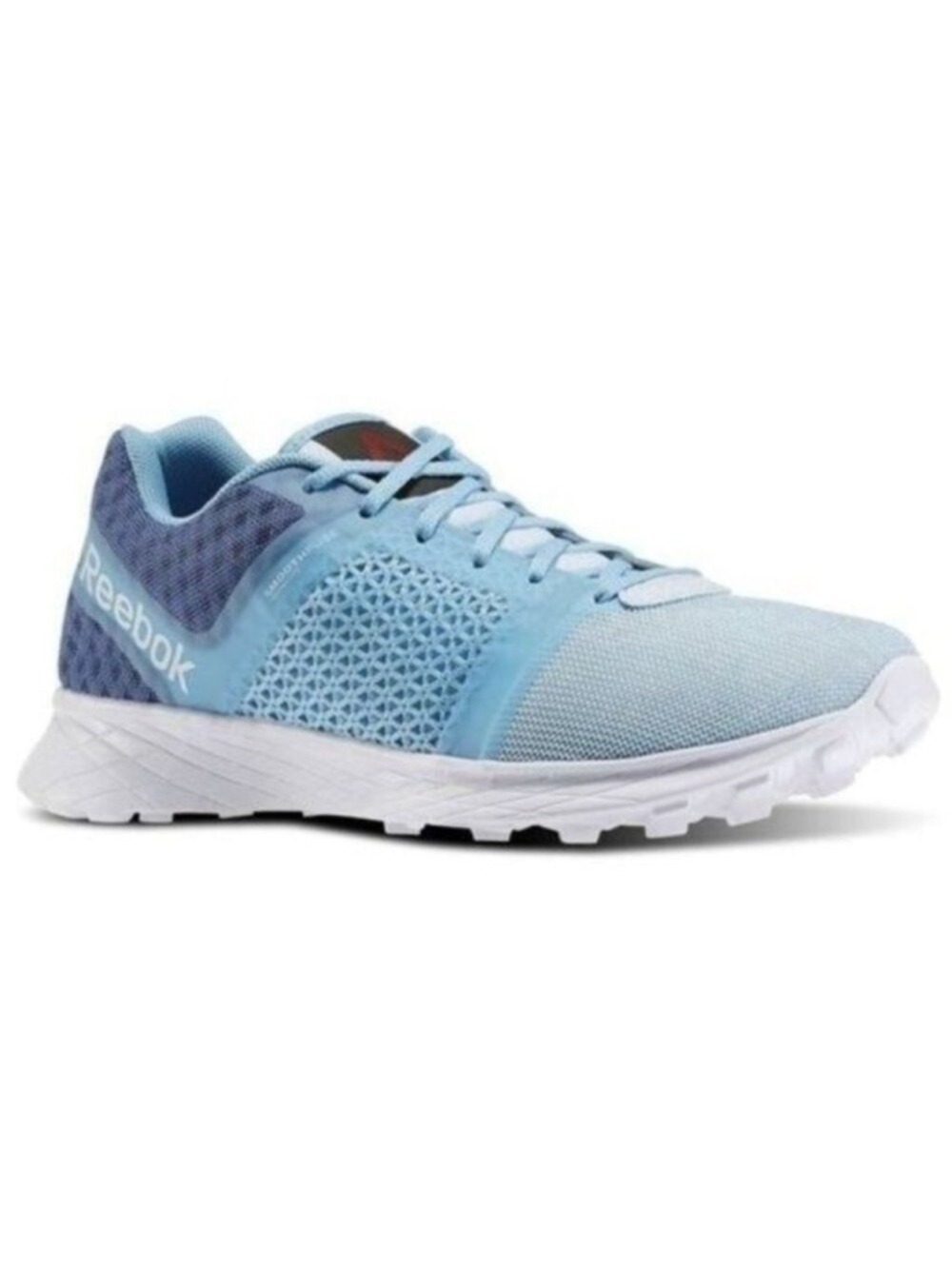 Reebok Blue White Athletic Shoes Breathable Mesh smoothfuse technology 8.5